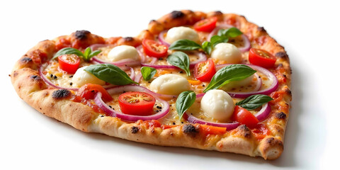 pizza isolated on white background
