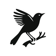 Simple and stylish vector bird logo