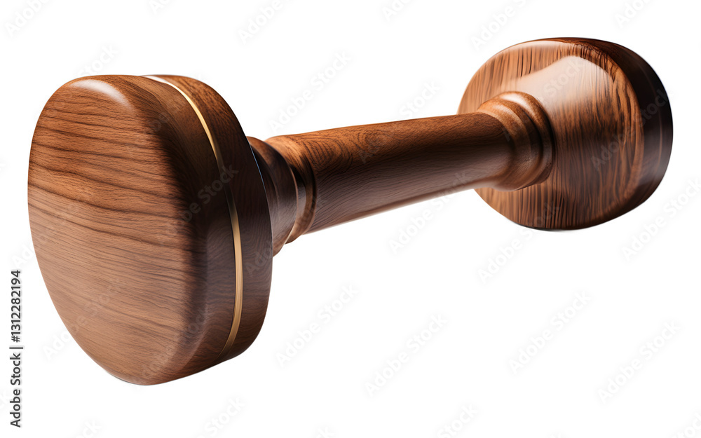 Aufkleber a wooden mallet with a soft striking face, isolated on a empty plain background