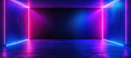 Abstract blue and purple background with curved lines