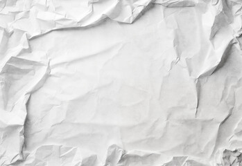Papel blanco con arrugas suaves, sombras sutiles y pliegues que crean una textura orgánica y táctil. Imperfección y carácter: las arrugas como huella del tiempo y la historia en un lienzo simple.