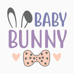 Baby Bunny Retro SVG PNG Sublimation t shirt design