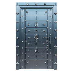 Secure Steel Door Modern Design Strong Security Safe Vault Metal Gray