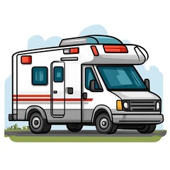 A White Motorhome Ready For An Exciting Road Trip