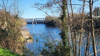 Tuili&egrave;re, voie verte, P&eacute;rigord Pourpre, Dordogne, Nouvelle Aquitaine, France Europe
