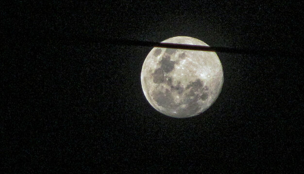 moon in the night sky