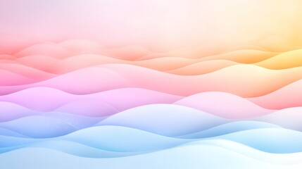 Obraz premium Pastel Waves: A Dreamy Abstract Landscape