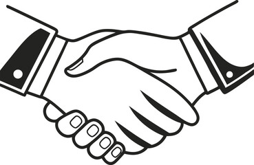 Fototapeta premium two hands shaking, representing business partnership and agreement 1
