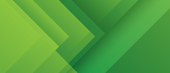 abstract green geometric banner background. vector illustration  © BoBloob