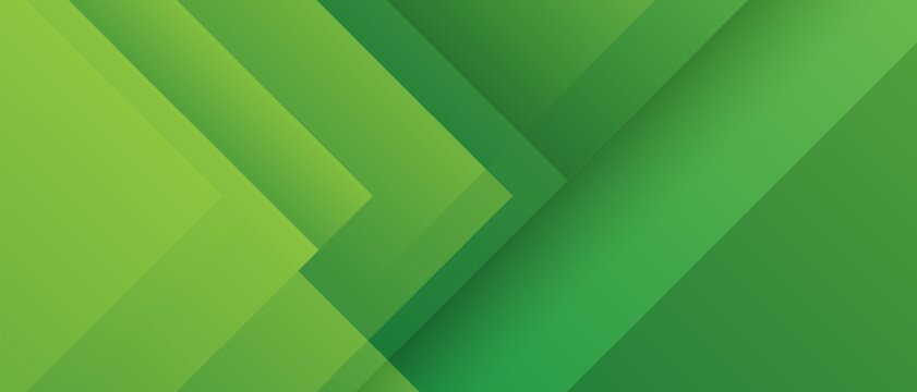 abstract green geometric banner background. vector illustration	