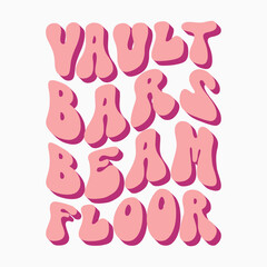 Vault Bars Beam Floor Retro SVG PNG Sublimation t shirt design