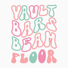 Vault Bars Beam Floor Retro SVG PNG Sublimation t shirt design