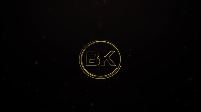 Creative Letter BK Logo Design, Creative Letter BK Logo Design