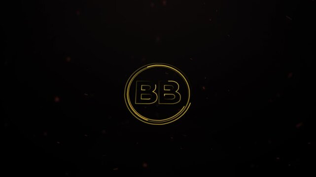 BB Logo Animation,  Classic Style luxury BB Logo Video