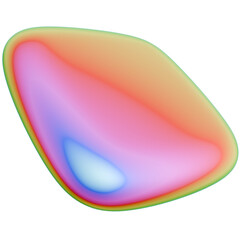 Iridescent Geometric 3D Shapes