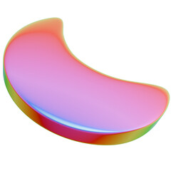 Iridescent Geometric 3D Shapes