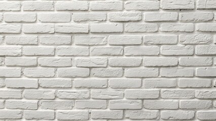 Fototapeta premium Minimalist White Brick Wall Texture Background Photography - Clean, Simple, Modern Design