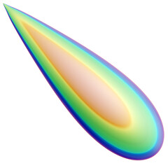 Iridescent Geometric 3D Shapes