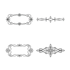 set of decorative frames