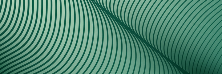 Abstract green curved lines background design (1)