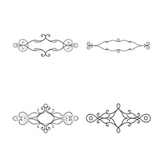 set of decorative elements for design