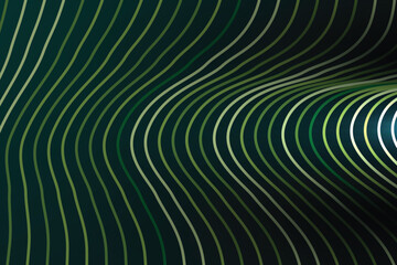 Abstract green curved lines background design