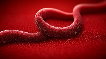 Obraz premium Red vein looped, showing blood flow closeup with textured background for medical illustration or healthcare