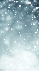 Obraz premium Soft Snowfall Background with Gentle Bokeh Effect in Winter Scene