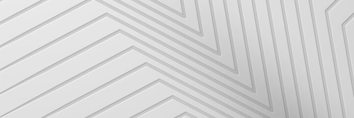Fototapeta premium Abstract grey diagonal lines, geometric pattern, modern design, background texture, website banner