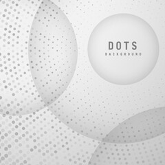 Abstract grey dotted background with overlapping circles