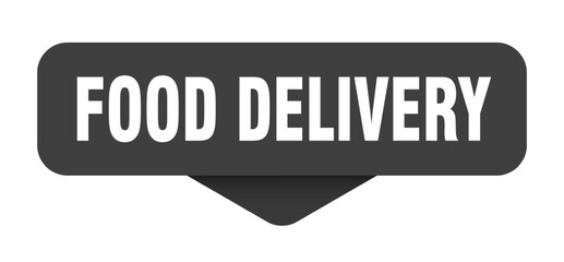 Fototapeta premium food delivery sticker. food delivery sign on transparent background