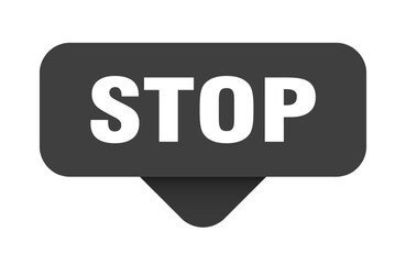 stop sticker. stop sign on transparent background