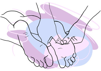 foot massage session
