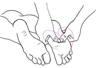 foot massage session
