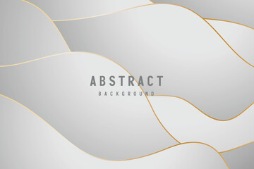 Abstract grey gold wave background design (1)