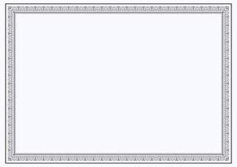 Blue Abstract Border & Frame for Certificate of Appreciation