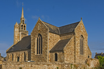 Fototapeta premium Notre-Dame-de-la-Clarté a chapel dedicated to the Virgin Mary, in Perros-Guirec in Côtes-d'Armo, Brittany, France. 