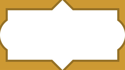 Islamic Borders - Flat Design - Editable Vector : Suitable for Islamic Theme and Other Graphic Related Assets.