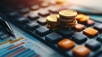 A calculator with a pen and paper illustrating the essentials of financial planning and mathematical calculations in action