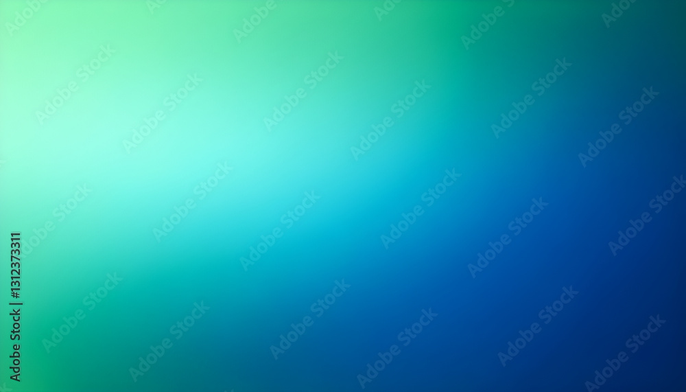 Canvas Prints abstract blurred gradient background fading from green to blue