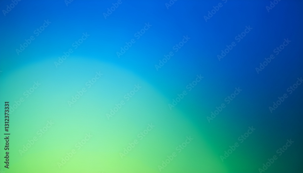 Wall mural abstract blurred green and blue gradient background creating a soft and dreamy atmosphere