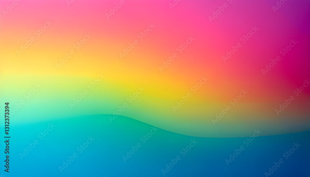 Wall mural vibrant rainbow gradient creating smooth colorful background