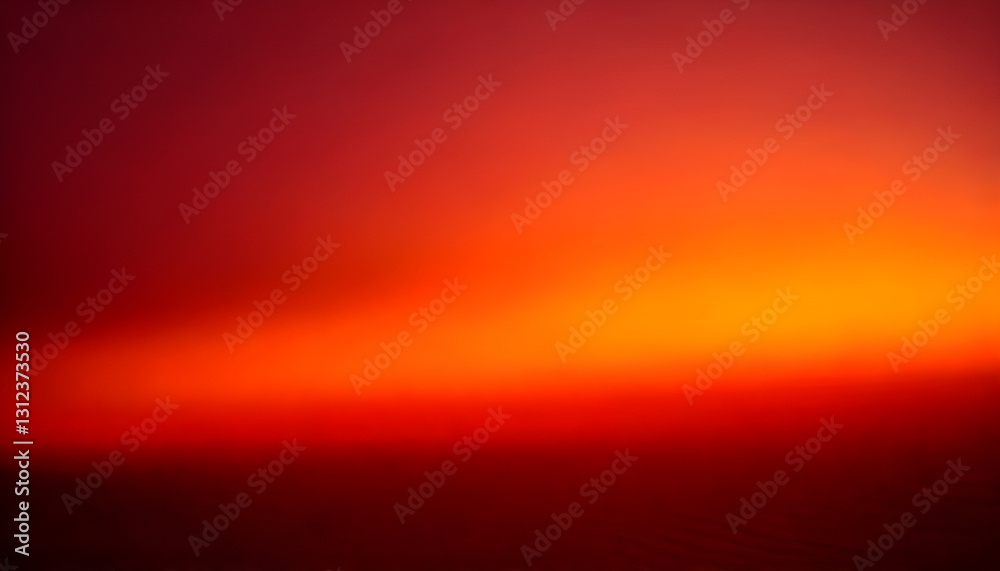 Wall mural blurred red and orange gradient creating a warm and vibrant background
