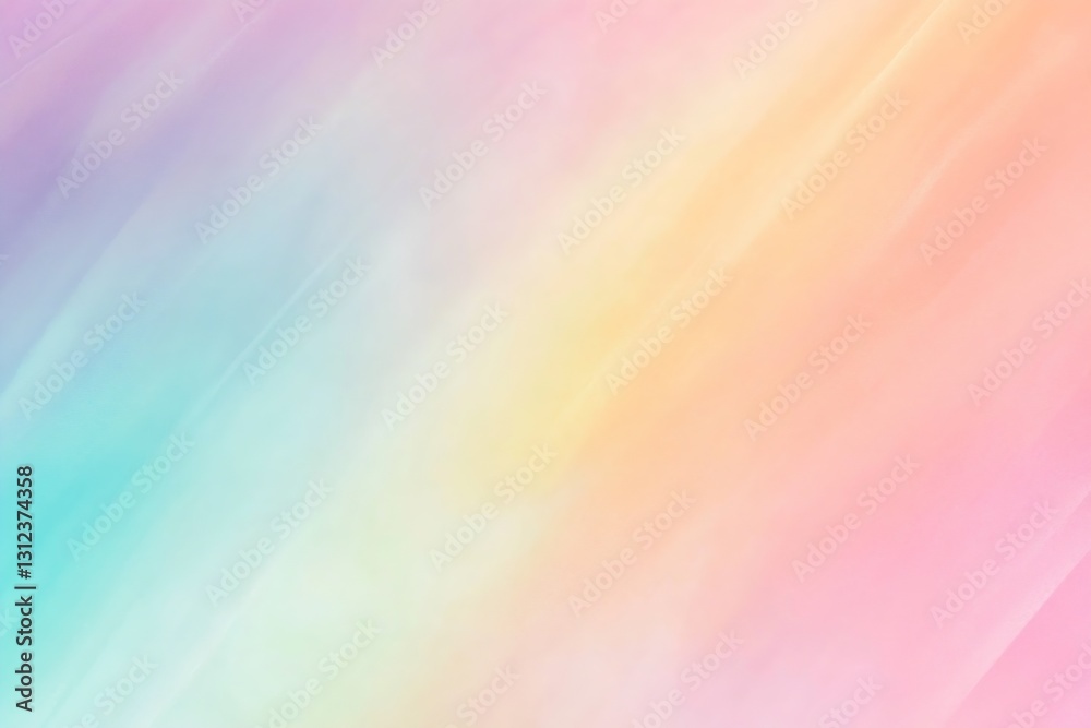 Poster dreamy pastel gradient background showcasing soft transitions of colors from purple to orange : gene