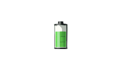 Green battery icon showing energy charge level.