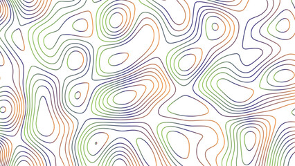 Fototapeta premium Topographic map contour background. Contour map vector. Map line of topography. Vector topographic map background. Business concept. Abstract vector illustration