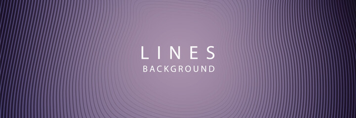 Fototapeta premium Abstract purple curved lines background digital design