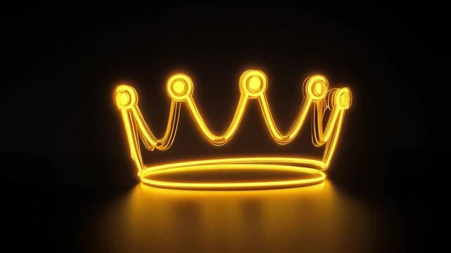 Neon light that forms the Crown. The crown lights up and is a symbol of royalty or power.