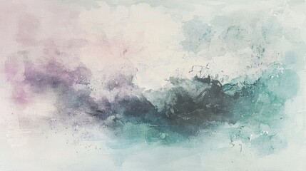 Colorful abstract artwork captures gentle transitions and textures, blending soft pastels with deep hues, creating an engaging visual experience in a modern display