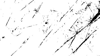Old grunge black texture. Dark weathered overlay pattern sample on transparent background. Vector black scratches texture on old damage dirty grainy and scratches Transparent background